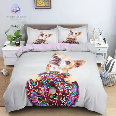 Housse de Couette Chien Chocolat